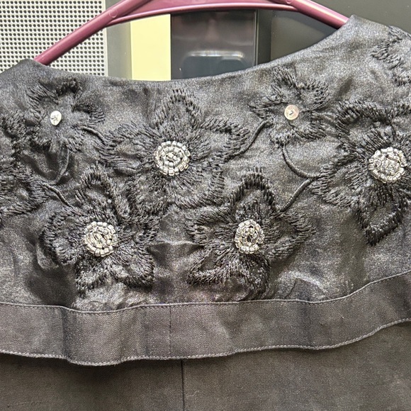 Vintage Black Linen Dress & Jacket by Relin of San Francisco - Picture 8 of 15